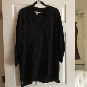 Michael Kors V-neck Dolman Top BLACK XL